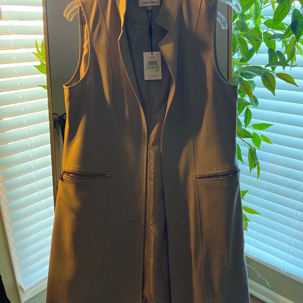 Gray Open Jacket Nwt